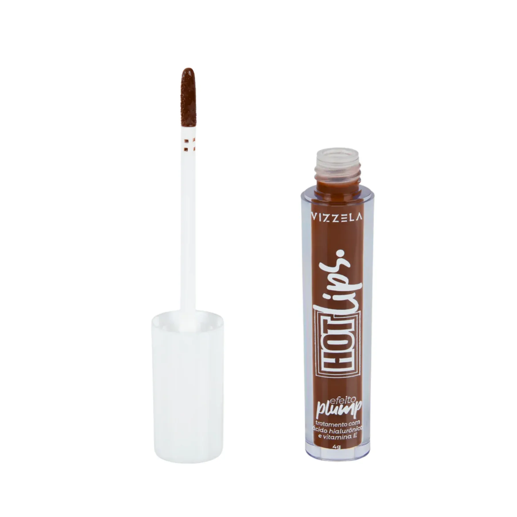 Lip Gloss Vizzela Hot Brown
